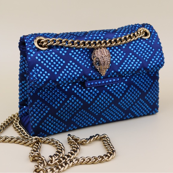 Kurt Geiger Handbags - Kurt Geiger Blue Mini Embellished Bag